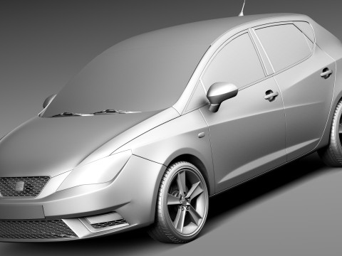 Seat Ibiza 5-door 2013 Modèle 3D