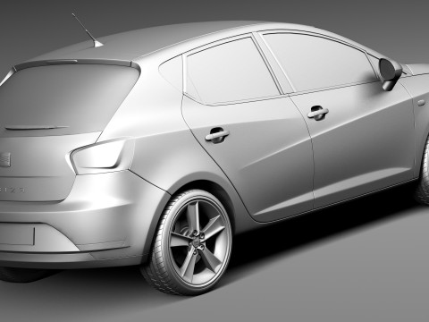 Seat Ibiza 5-door 2013 Modèle 3D