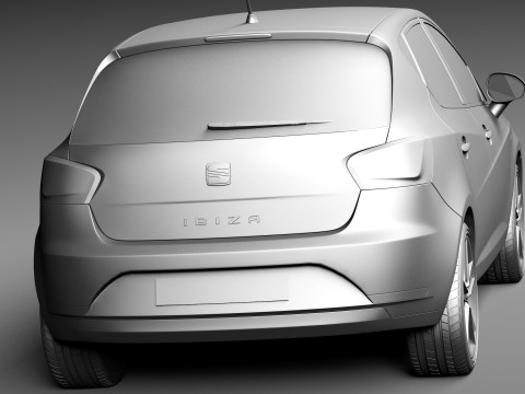 Seat Ibiza 5-door 2013 Modèle 3D
