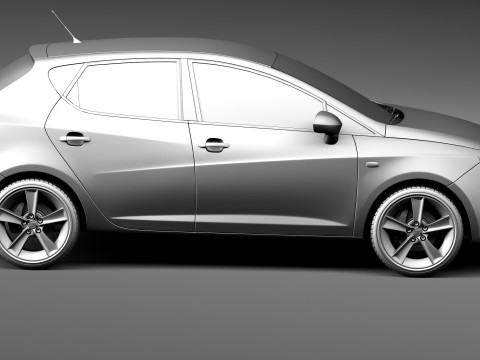 Seat Ibiza 5-door 2013 Modèle 3D