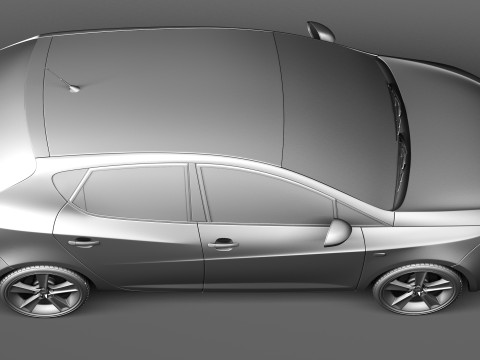 Seat Ibiza 5-door 2013 Modèle 3D