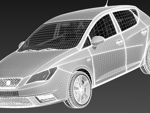 Seat Ibiza 5-door 2013 Modèle 3D