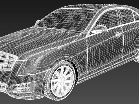 Cadillac ATS 2013 3D Model