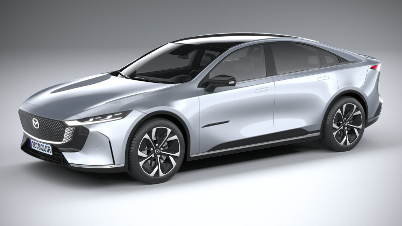 Mazda EZ-6 2025 3Dモデル .c4d .max .obj .3ds .fbx .stl .blend 
