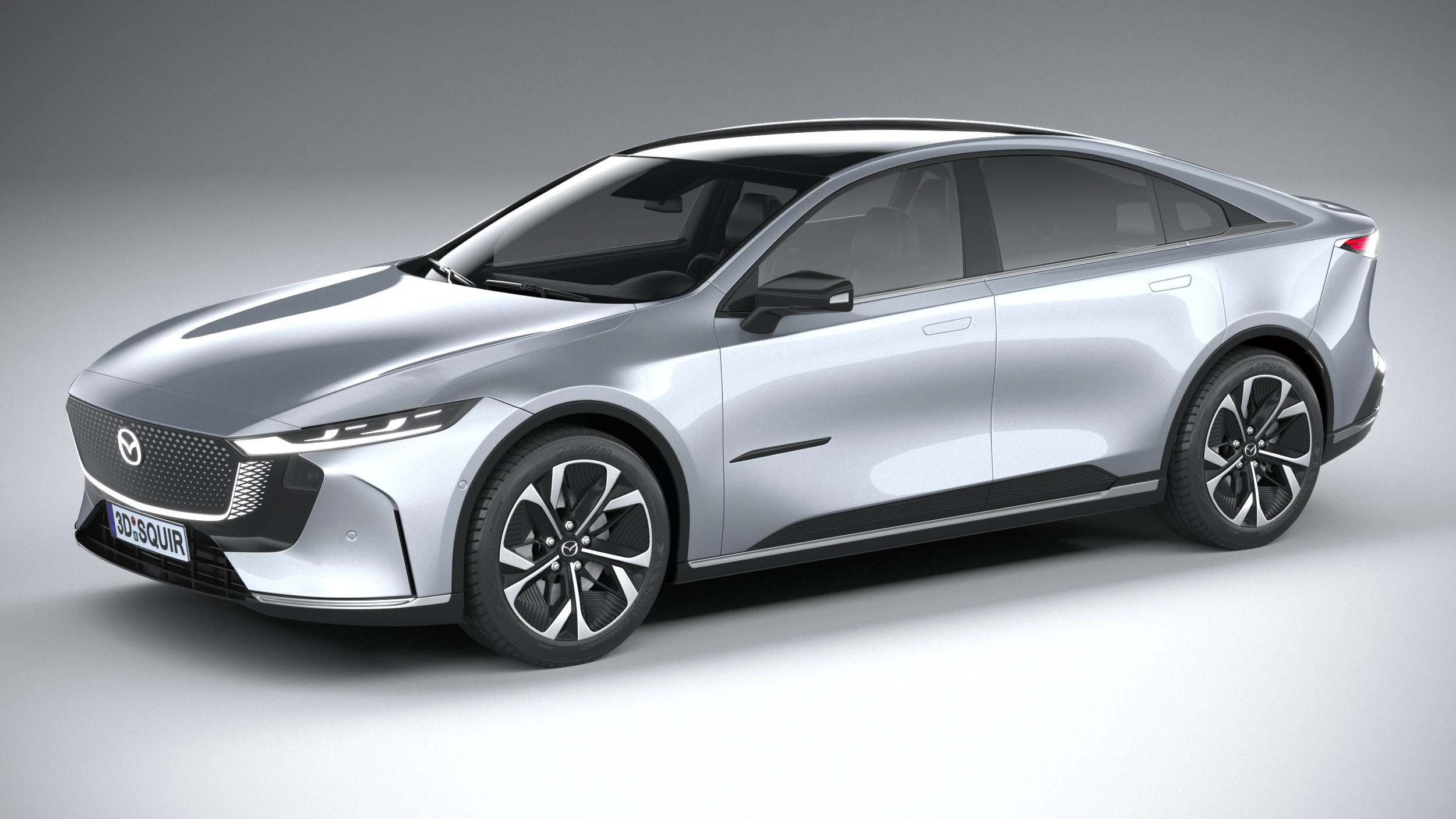 Mazda EZ-6 2025 3D Model .c4d .max .obj .3ds .fbx .stl .blend 