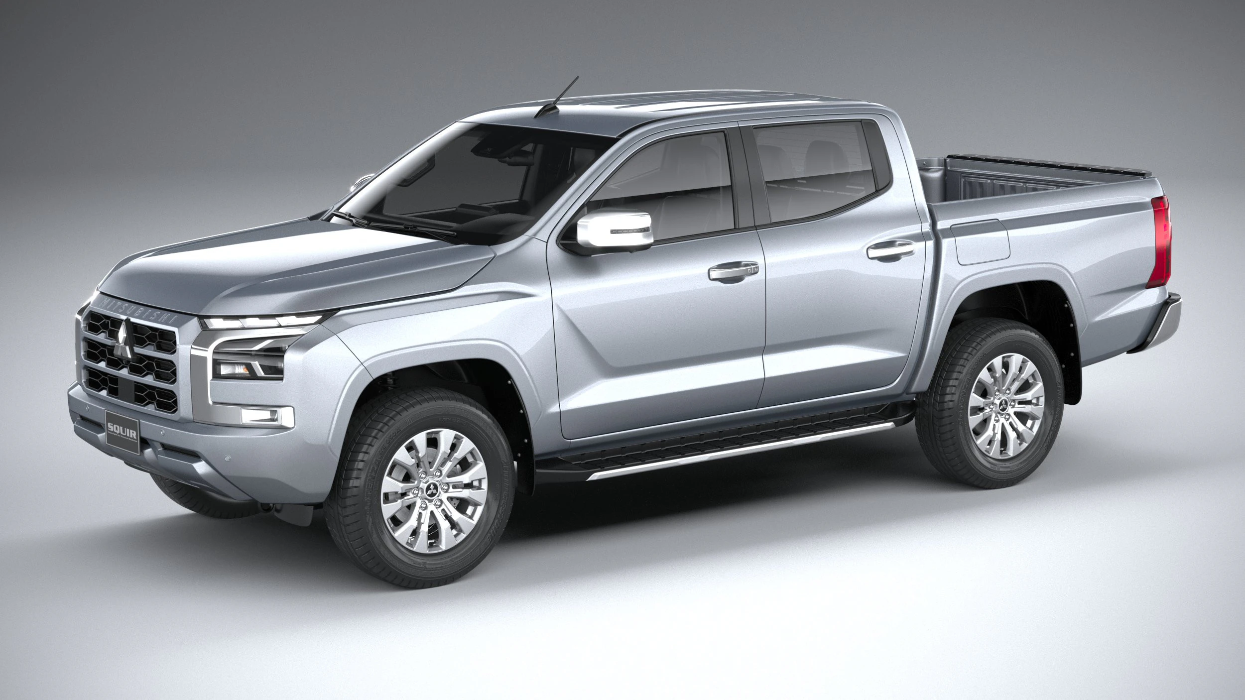 Mitsubishi L200 Triton 2024 3D Model .c4d .max .obj .3ds .fbx .stl .blend