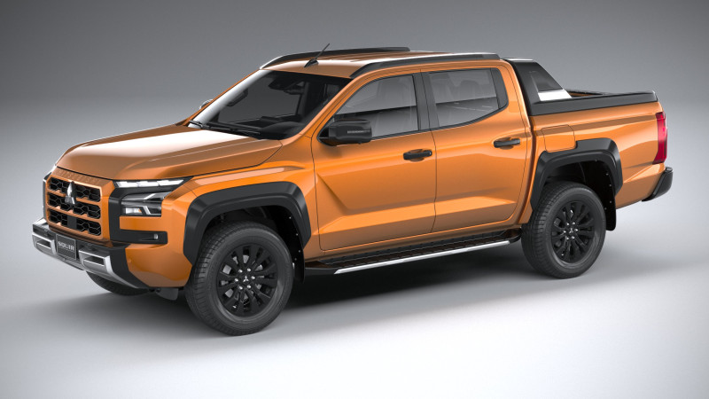 Mitsubishi L200 Triton Athlete 2024 3D 모델 .c4d .max .obj .3ds .fbx .stl .blend 