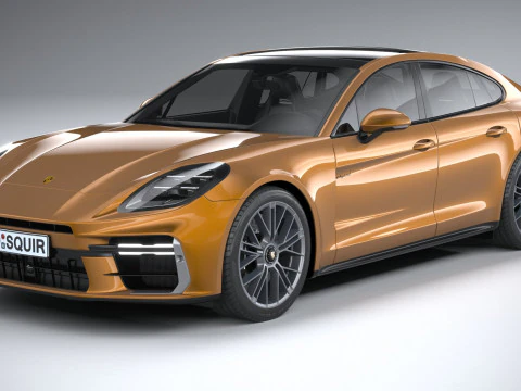 Porsche Panamera Turbo S 2024 3D Model