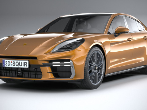 Porsche Panamera Turbo S 2024 3D Модель