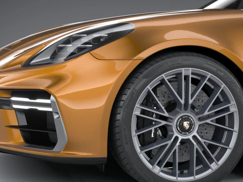 Porsche Panamera Turbo S 2024 3D Model