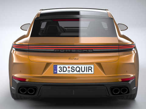 Porsche Panamera Turbo S 2024 3D Модель