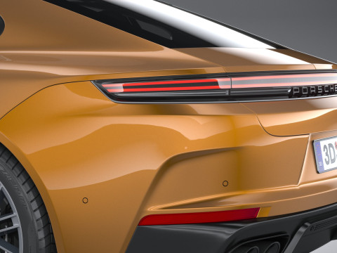 Porsche Panamera Turbo S 2024 3D Модель