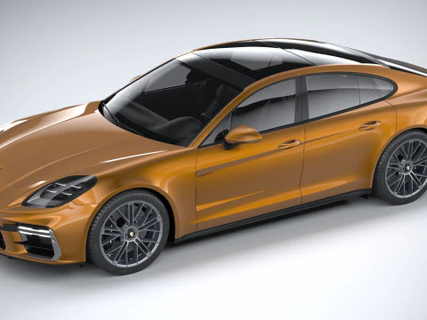 Porsche Panamera Turbo S 2024 3D Model