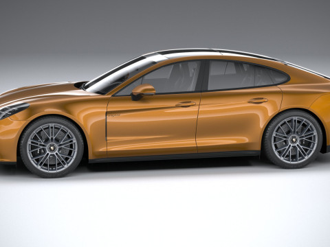 Porsche Panamera Turbo S 2024 3D Модель