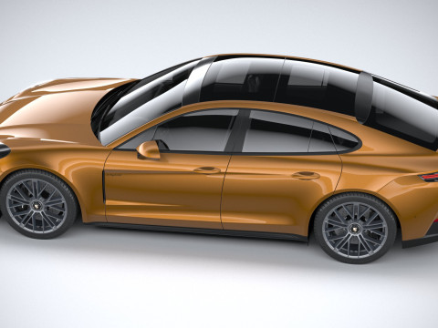 Porsche Panamera Turbo S 2024 3D Модель