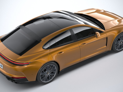 Porsche Panamera Turbo S 2024 3D Модель