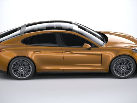 Porsche Panamera Turbo S 2024 3D Модель