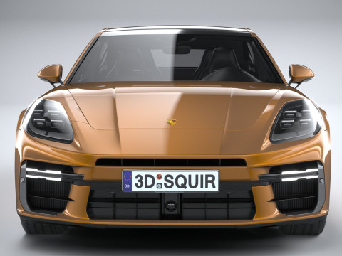 Porsche Panamera Turbo S 2024 3D Модель