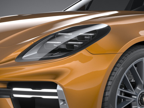 Porsche Panamera Turbo S 2024 3D Модель