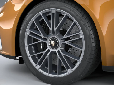 Porsche Panamera Turbo S 2024 3D Model