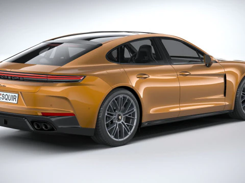 Porsche Panamera Turbo S 2024 3D Model