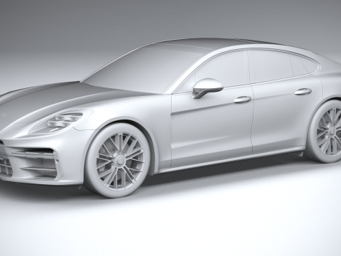 Porsche Panamera Turbo S 2024 3D Модель