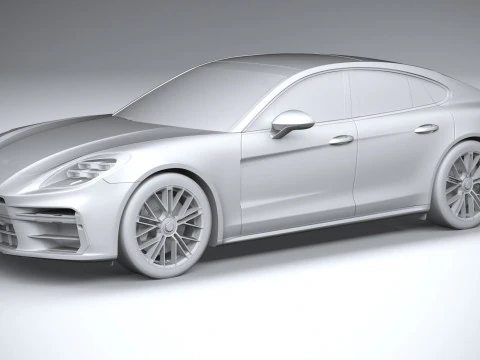 Porsche Panamera Turbo S 2024 3D Model