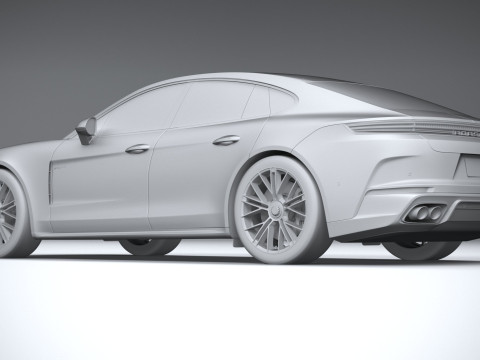 Porsche Panamera Turbo S 2024 3D Модель
