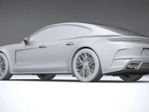 Porsche Panamera Turbo S 2024 3D Model