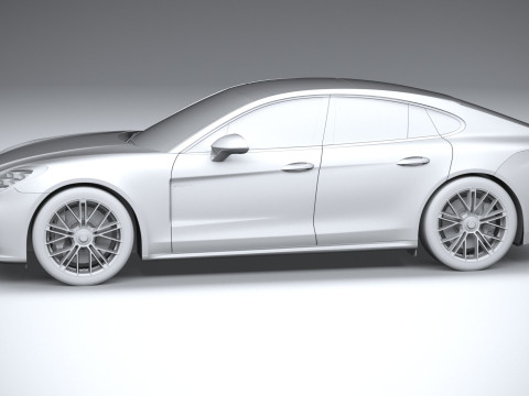 Porsche Panamera Turbo S 2024 3D Модель