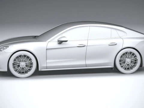 Porsche Panamera Turbo S 2024 3D Model