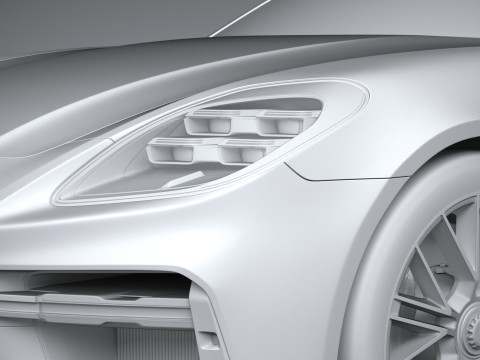 Porsche Panamera Turbo S 2024 3D Модель