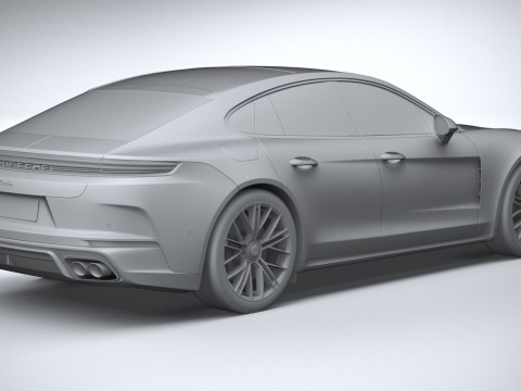 Porsche Panamera Turbo S 2024 3D Модель