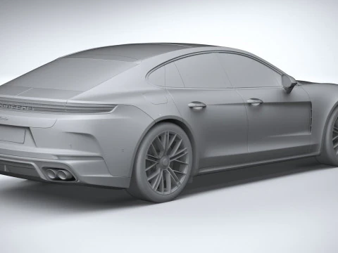 Porsche Panamera Turbo S 2024 3D Model