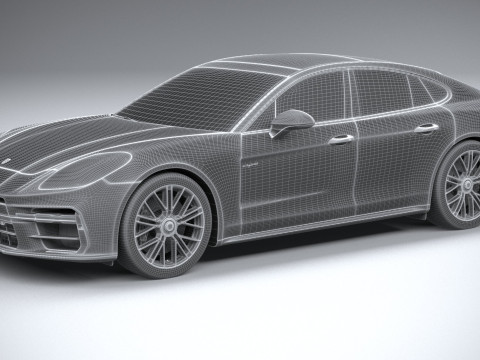 Porsche Panamera Turbo S 2024 3D Модель