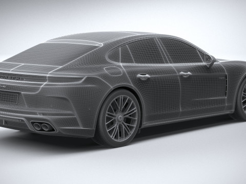 Porsche Panamera Turbo S 2024 3D Модель