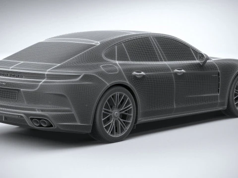 Porsche Panamera Turbo S 2024 3D Model