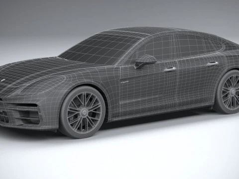 Porsche Panamera Turbo S 2024 3D Model