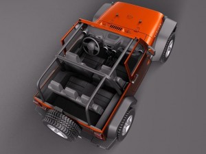 Jeep Wrangler Rubicon 2012 Modelo 3D