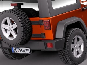 Jeep Wrangler Rubicon 2012 Modelo 3D
