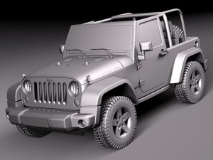 Jeep Wrangler Rubicon 2012 Modelo 3D