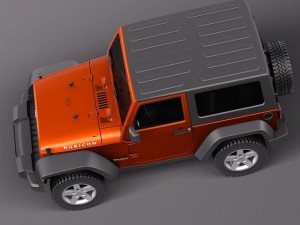 Jeep Wrangler Rubicon 2012 Modelo 3D