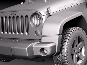 Jeep Wrangler Rubicon 2012 Modelo 3D