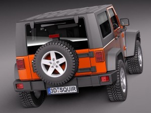 Jeep Wrangler Rubicon 2012 Modelo 3D