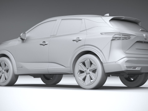 Nissan Qashqai 2025 3D मॉडल