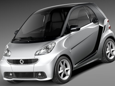 Smart 42 Fortwo 2013 3Dモデル