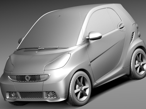 Smart 42 Fortwo 2013 3D-Modell
