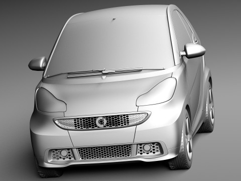 Smart 42 Fortwo 2013 3D-Modell