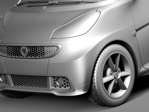 Smart 42 Fortwo 2013 3D-Modell