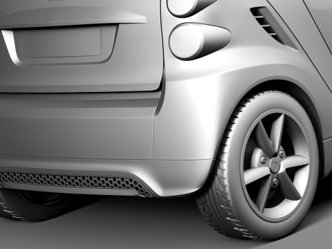 Smart 42 Fortwo 2013 3D-Modell